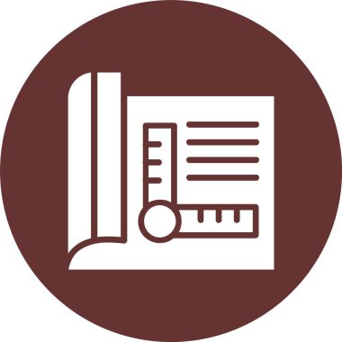 Blueprint Kabartma Çemberi Simgesi