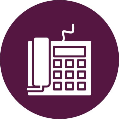 Telefon Kabartma Çemberi Simgesi