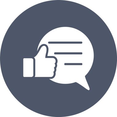 İyi İnceleme Kabartma Çemberi Simgesi