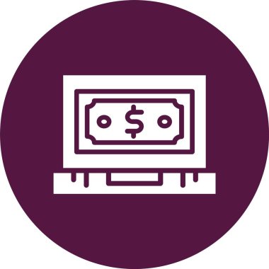 Dolar Kabartma Çemberi Simgesi