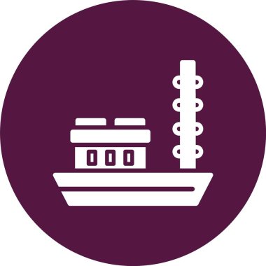 Balıkçı Teknesi Kabartma Çemberi Simgesi