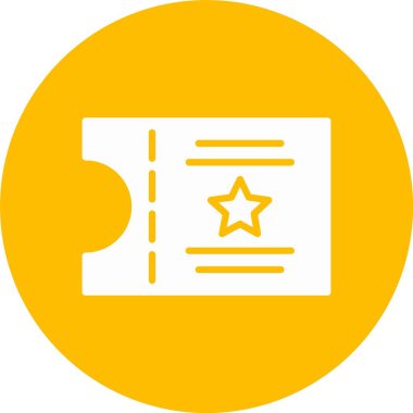 Bilet Kabartma Çemberi Simgesi