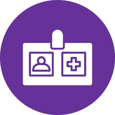 Kimlik Kartı Kabartma Çemberi Simgesi