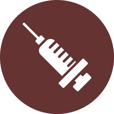 Şırınga Kabartma Çemberi Simgesi