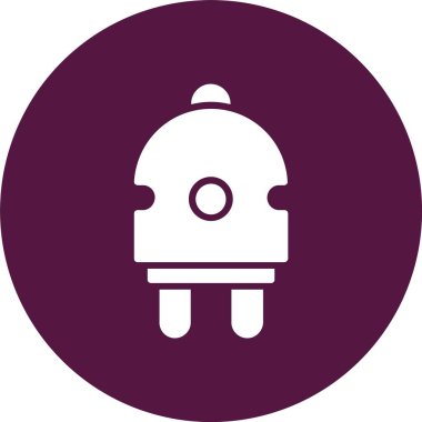 Güç Eklentisi Kabartma Çemberi Simgesi