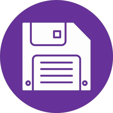 Disket Kabartma Çemberi Simgesi