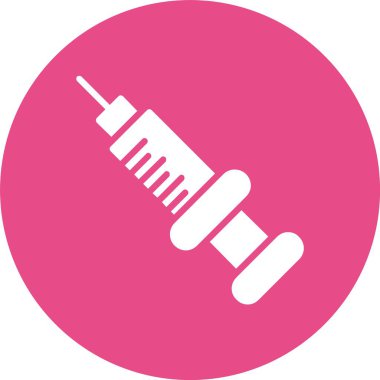 Şırınga Kabartma Çemberi Simgesi