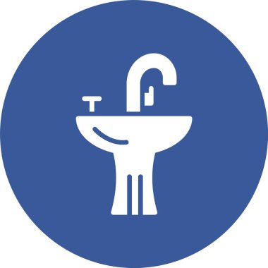 Lavabo Kabartma Çemberi Simgesi