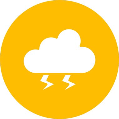 Gök Gürültüsü Kabartma Çemberi Simgesi