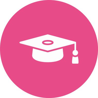 Mortarboard Kabartma Çemberi Simgesi