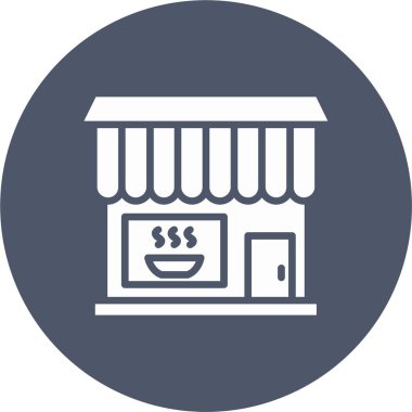 Fırın Mağazası Kabartma Çemberi Simgesi