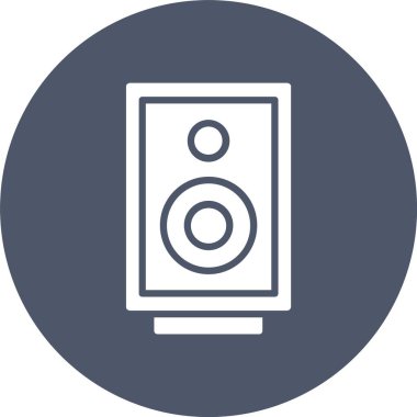 Hoparlör Kabartma Çemberi Simgesi