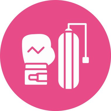 Boks Kabartma Çemberi Simgesi