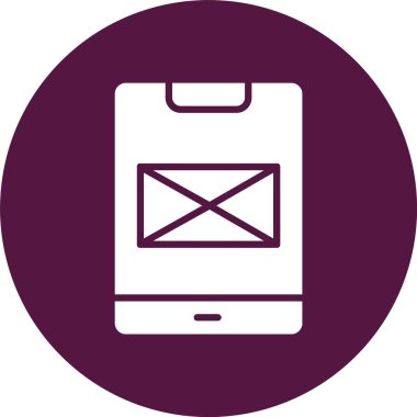 Mobil Uygulama Kabartma Çemberi Simgesi