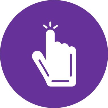 Tap Kabartma Çemberi Simgesi