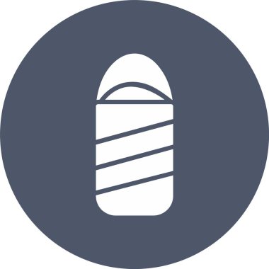 Uyku Torbası Kabartma Çemberi Simgesi