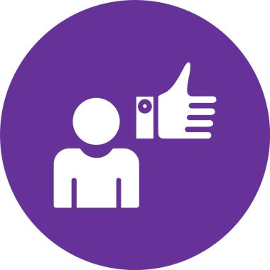 Müşteri Memnuniyeti Kabartma Çemberi Simgesi