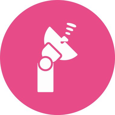 Uydu Tabağı Kabartma Çemberi Simgesi