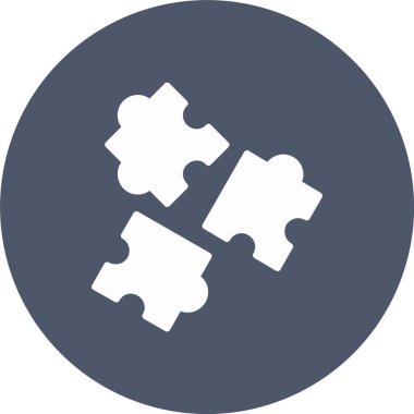 Bulmaca Kabartma Çemberi Simgesi