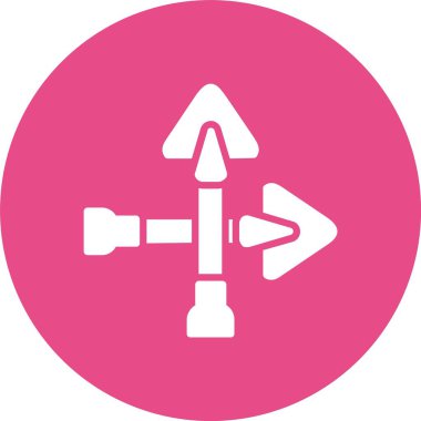 Maça Kabartma Çemberi Simgesi