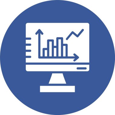 İstatistikler Kabartma Çemberi Simgesi