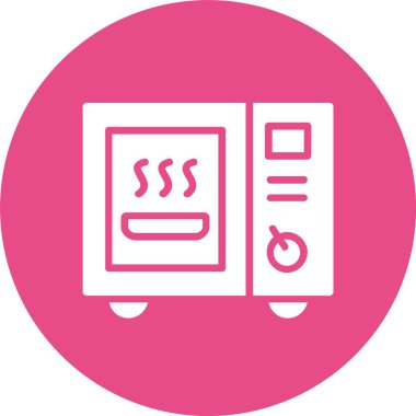 Mikrodalga Kabartma Çemberi Simgesi