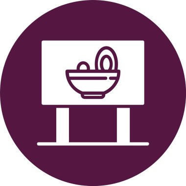 Billboard Kabartma Çemberi Simgesi