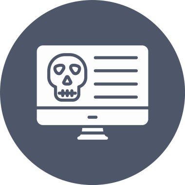 Çevrimiçi Kurukafa Kabartma Çemberi Simgesi