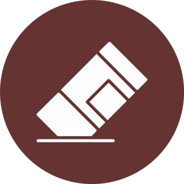 Silgi Kabartma Çemberi Simgesi