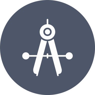 Pusula Kabartma Çemberi Simgesi