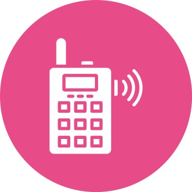 Telsiz Kabartma Çemberi Simgesi