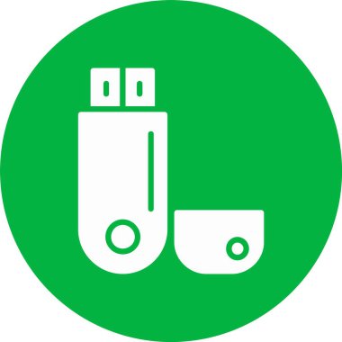 Pendrive Kabartma Çemberi Simgesi