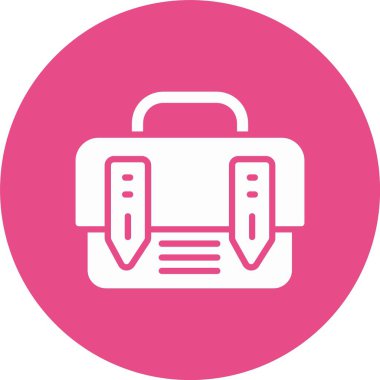 İş Çantası Kabartma Çemberi Simgesi