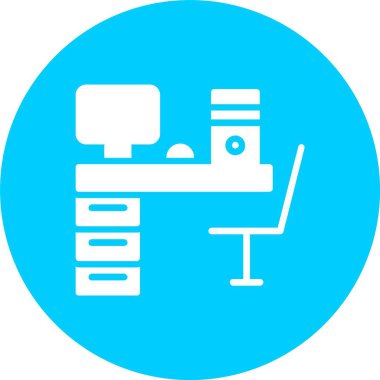 Çalışma İstasyonu Kabartma Çemberi Simgesi