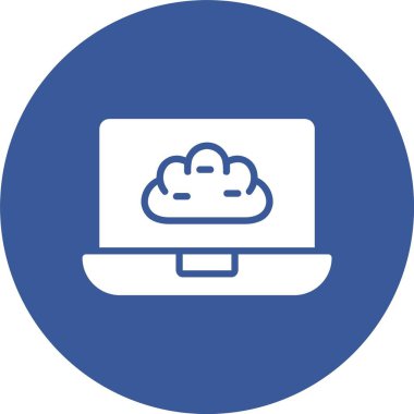 Bulut Kabartma Çemberi Simgesi