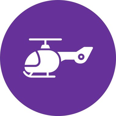 Helikopter Kabartma Çemberi Simgesi