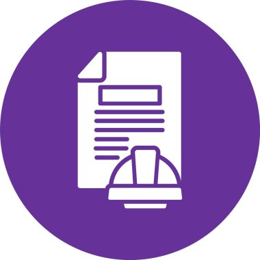 Dosya Belgesi Kabartma Çemberi Simgesi