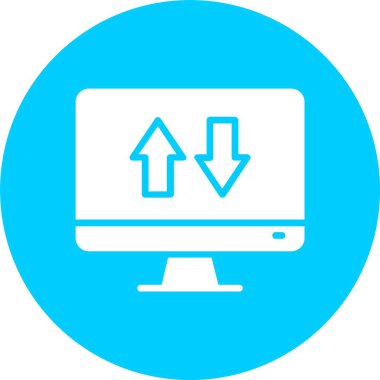 Veri Görselleştirme Kabartma Çemberi Simgesi