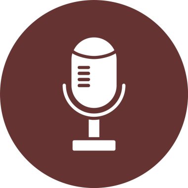 Podcast Kabartma Çemberi Simgesi