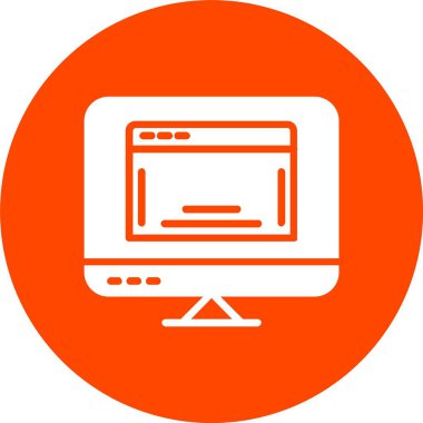 Web Kabartma Çemberi Simgesi