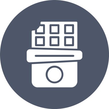 Çikolata Çubuğu Kabartma Çemberi Simgesi