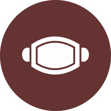 Yüz maskesi Kabartma Çemberi Simgesi