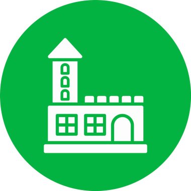 Kale Kabartma Çemberi Simgesi