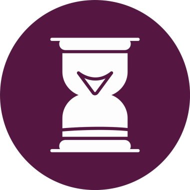 Kum Saati Kabartma Çemberi Simgesi