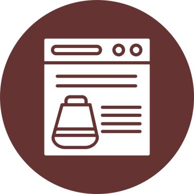 Web sayfası Kabartma Çemberi Simgesi