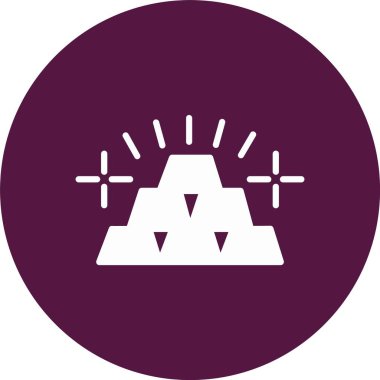 Altın Çubuklar Şekil Çemberi Simgesi