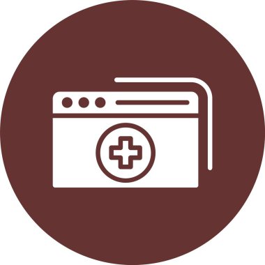 Web Sitesi Kabartma Çemberi Simgesi