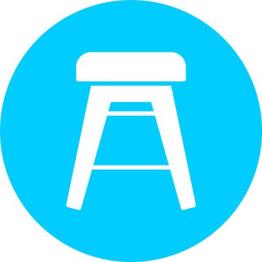 Tabure Kabartma Çemberi Simgesi