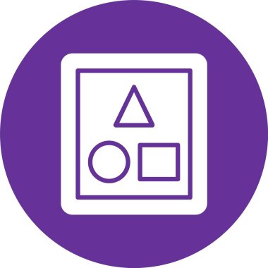 Şekil Kabartma Çember Simgesi