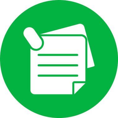 Yapışkan Notlar Kabartma Çemberi Simgesi